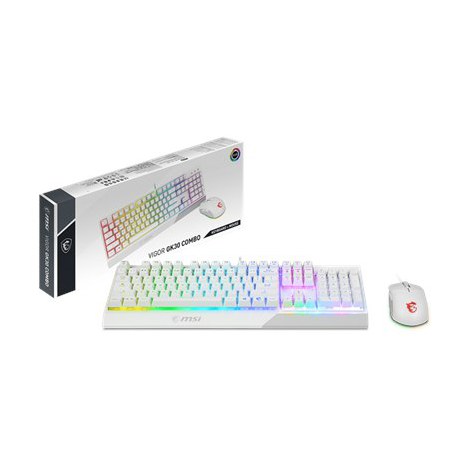 MSI | Vigor GK30 COMBO WHITE | Keyboard and Mouse Set | Wired | Mouse included | US | White | g - 5